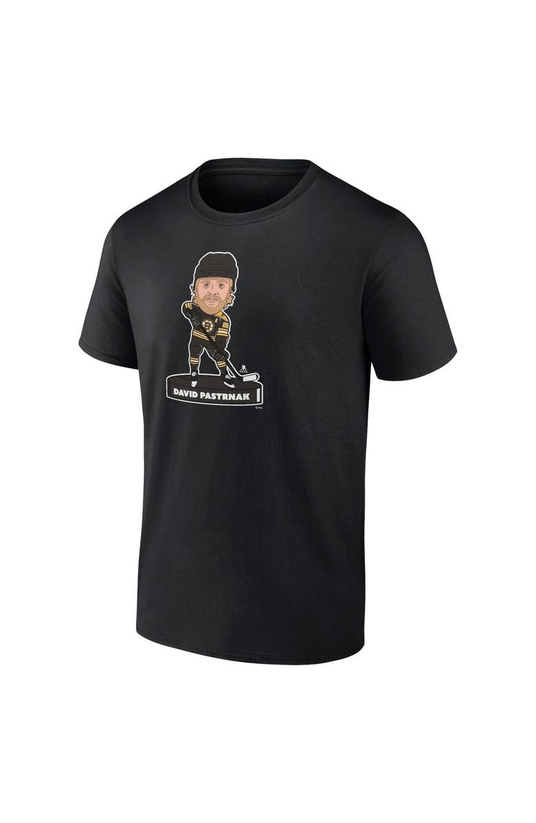 FANATICS Men's Fanatics Branded David Pastrnak Black Boston Bruins Player Bobblehead T-Shirt, Alternate, color, Black