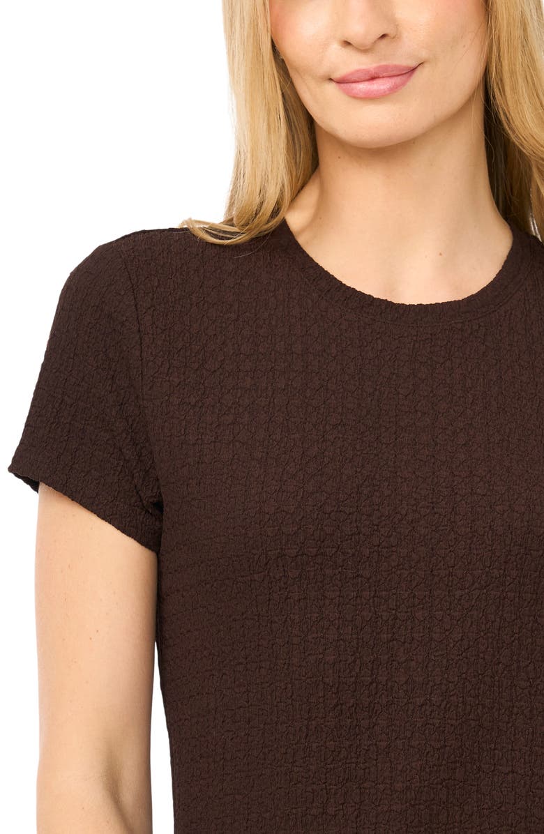 Halogen<sup>®</sup> Pucker Crewneck T-Shirt, Alternate, color, Mole