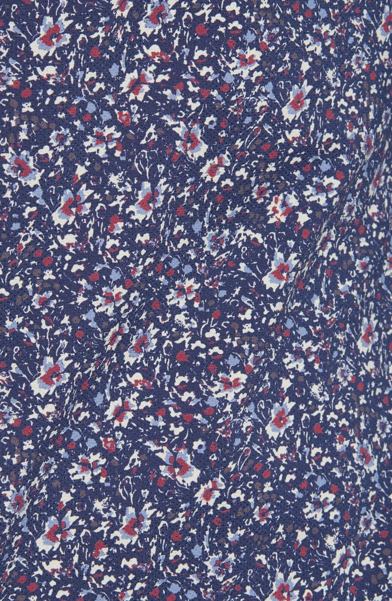 BOSS Robbie Sharp Fit Floral Print Stretch Button-Up Sport Shirt, Alternate, color, 