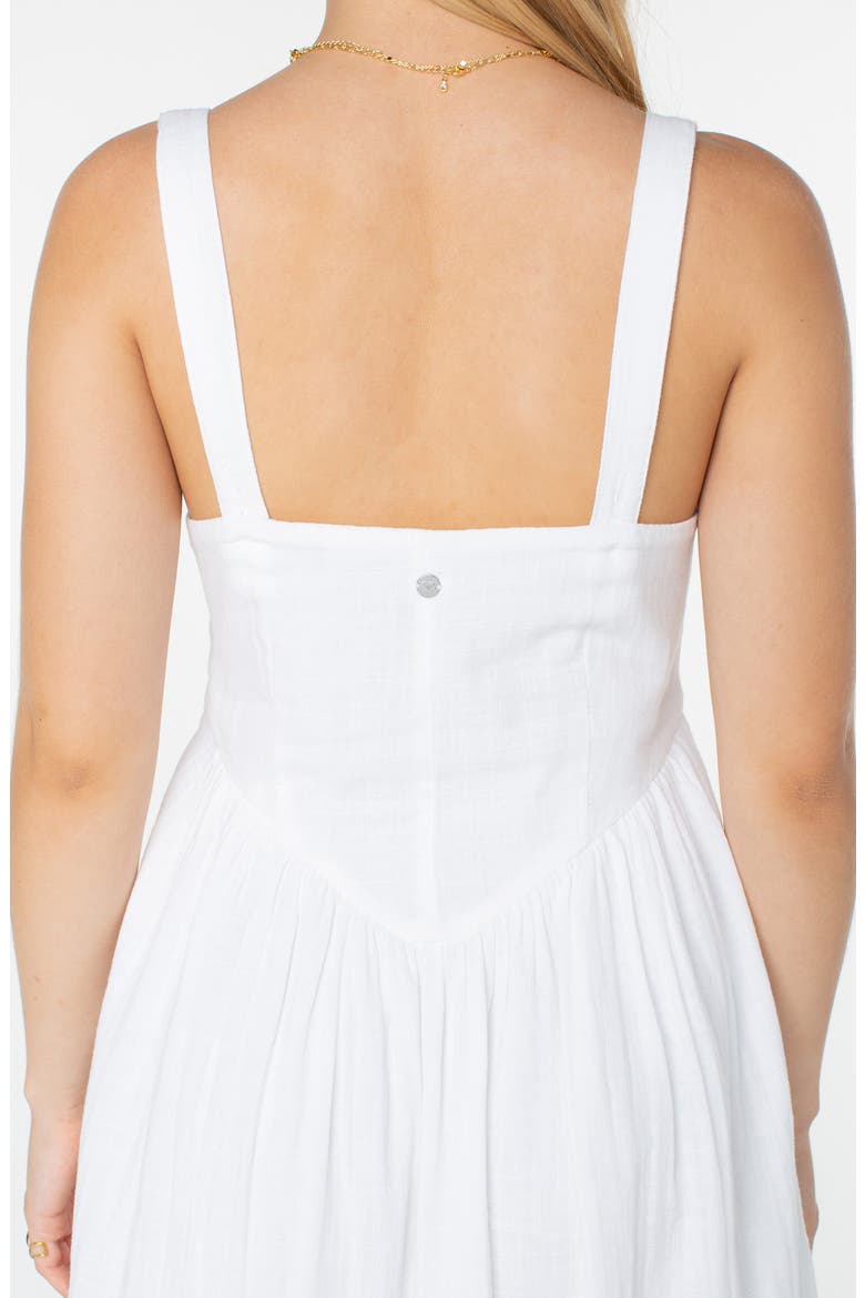 Brisa Cotton Midi Dress, Alternate, color, SNOW WHITE SOLID