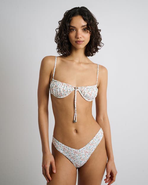 Onia Chiara Bikini Bottom In White Multi