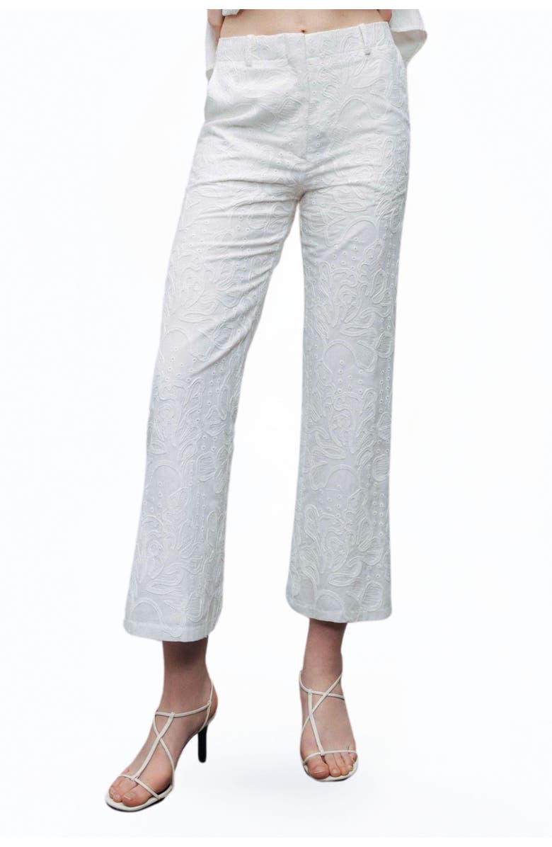 Nocturne Embroidered Bootcut Pants, Main, color, 