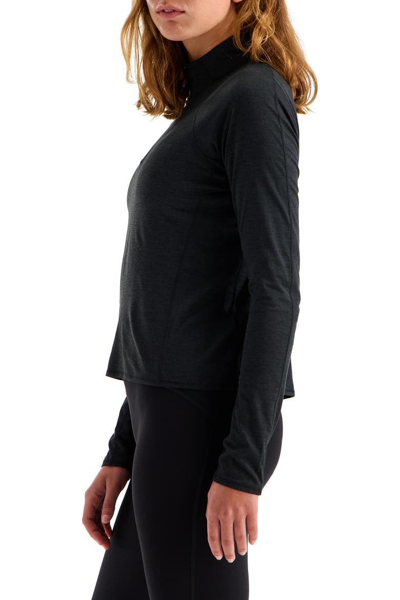 Jaida FlashDry-XD Quarter-Zip Performance Top, Alternate, color, TNF BLACK DARK HEATHER