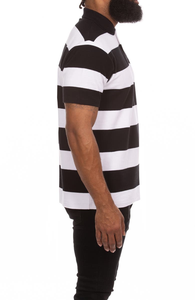 ICECREAM Big Dripper Stripe Polo, Alternate, color, Black