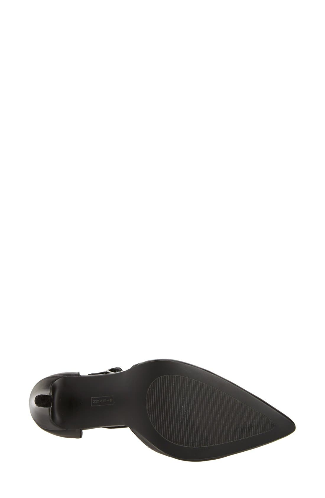 Steven by Steve Madden 'Adell' Ankle Strap Pump, Alternate, color, BLACK LEATHER