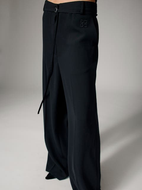 Elina Gabardine Wide Leg Pants