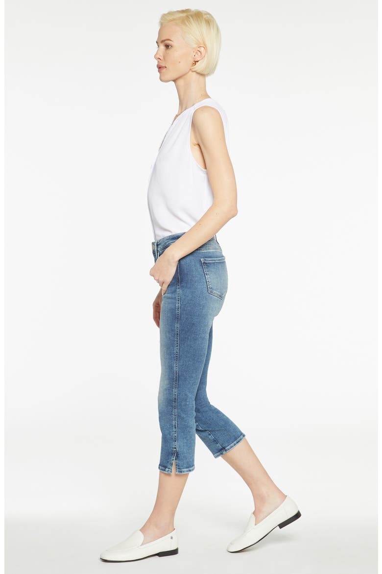 Chloe Side Slit Capri Jeans, Alternate, color, LOIRE