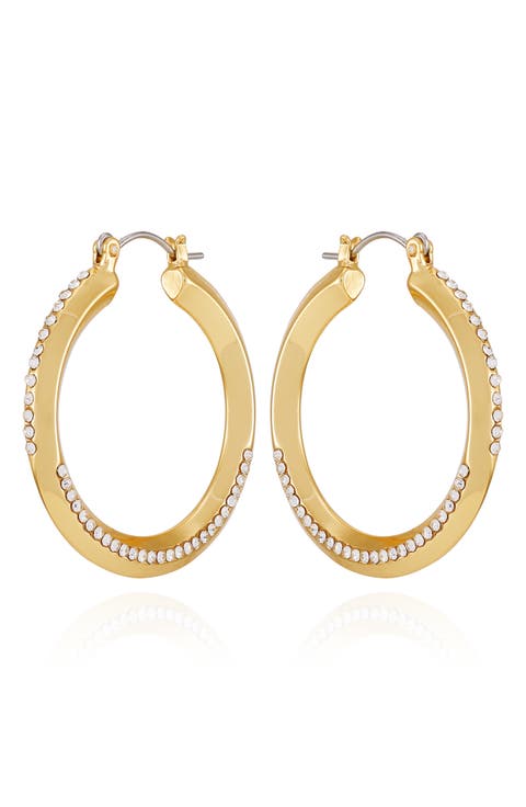 Crystal Hoop Earrings