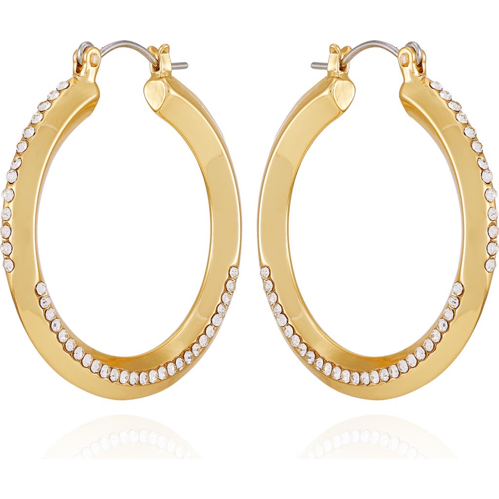 Vince Camuto Crystal Hoop Earrings