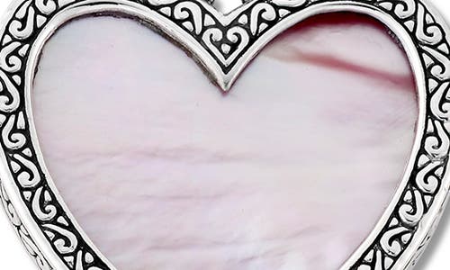 Samuel B. Bali Design Heart Pendant In Pink