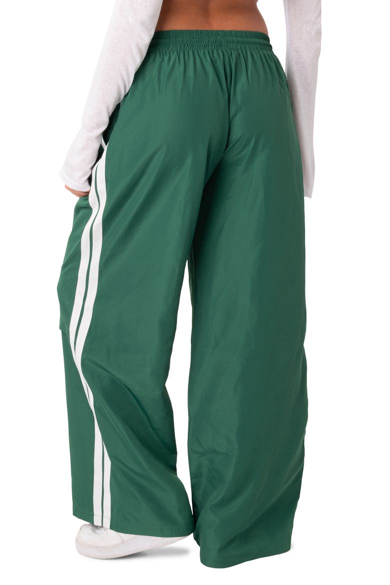 Fauna Nylon Track Pants, Alternate, color, GREEN