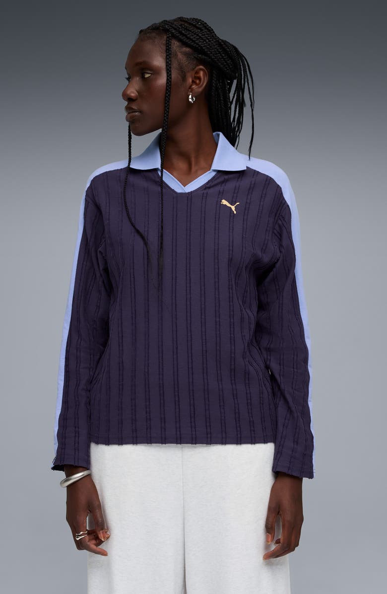 PUMA T7 Relaxed Fit Polo Top, Alternate, color, 