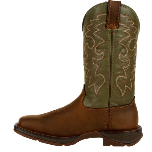 Durango Coffee & Cactus Pullon Western Boot In Brown