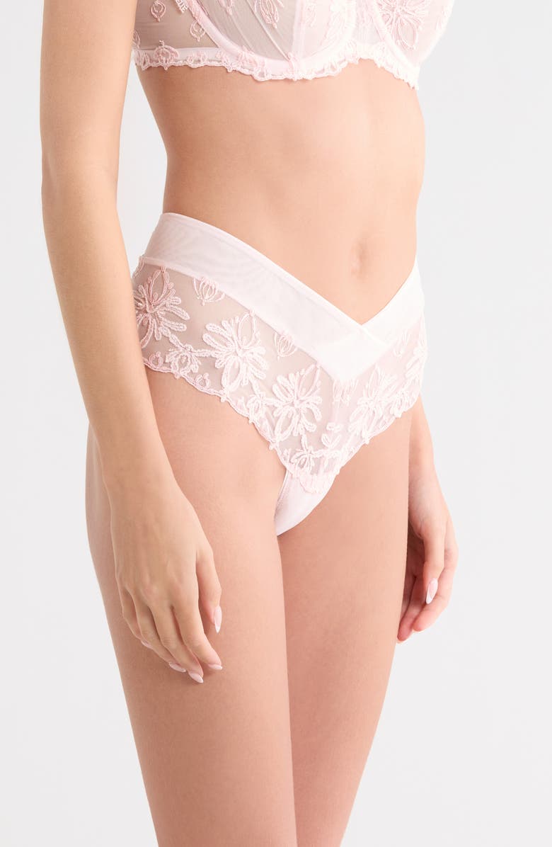 Chantelle Lingerie Champs-Élysées Hipster Panties, Alternate, color, Pink Cloud
