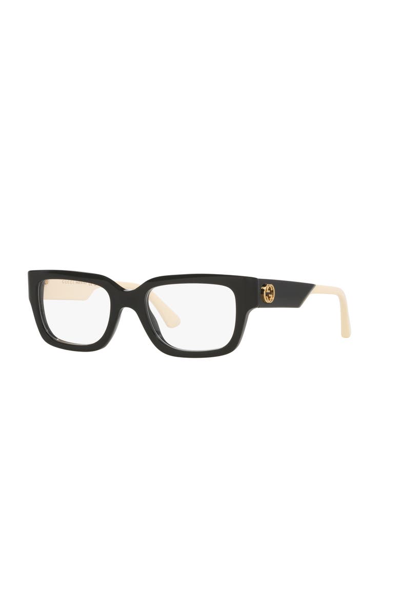 Gucci 53mm Cat Eye optical glasses, Main, color, Black