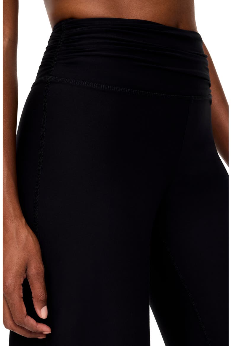 Ruched Wide Leg Pants, Alternate, color, VERY BLACK