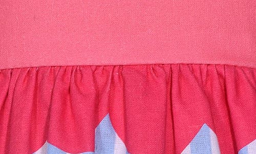 IRIS & IVY IRIS & IVY CARNIVAL SCENE BORDER PRINT DRESS & BLOOMERS 