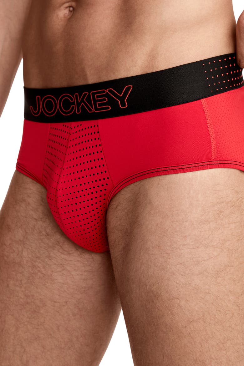 Mens EverActive VentraCool Air Brief, Alternate, color, Red Reality