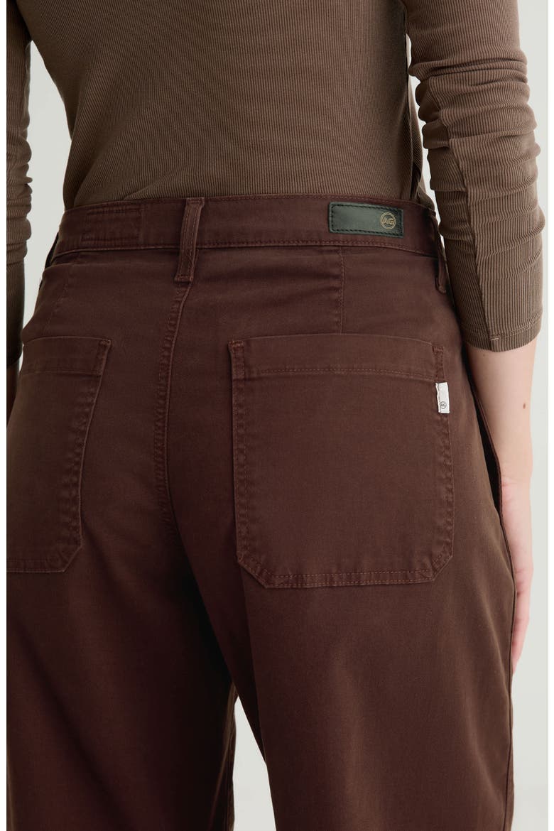 Fiona Ankle Barrel Leg Chinos, Alternate, color, COFFEE BEAN