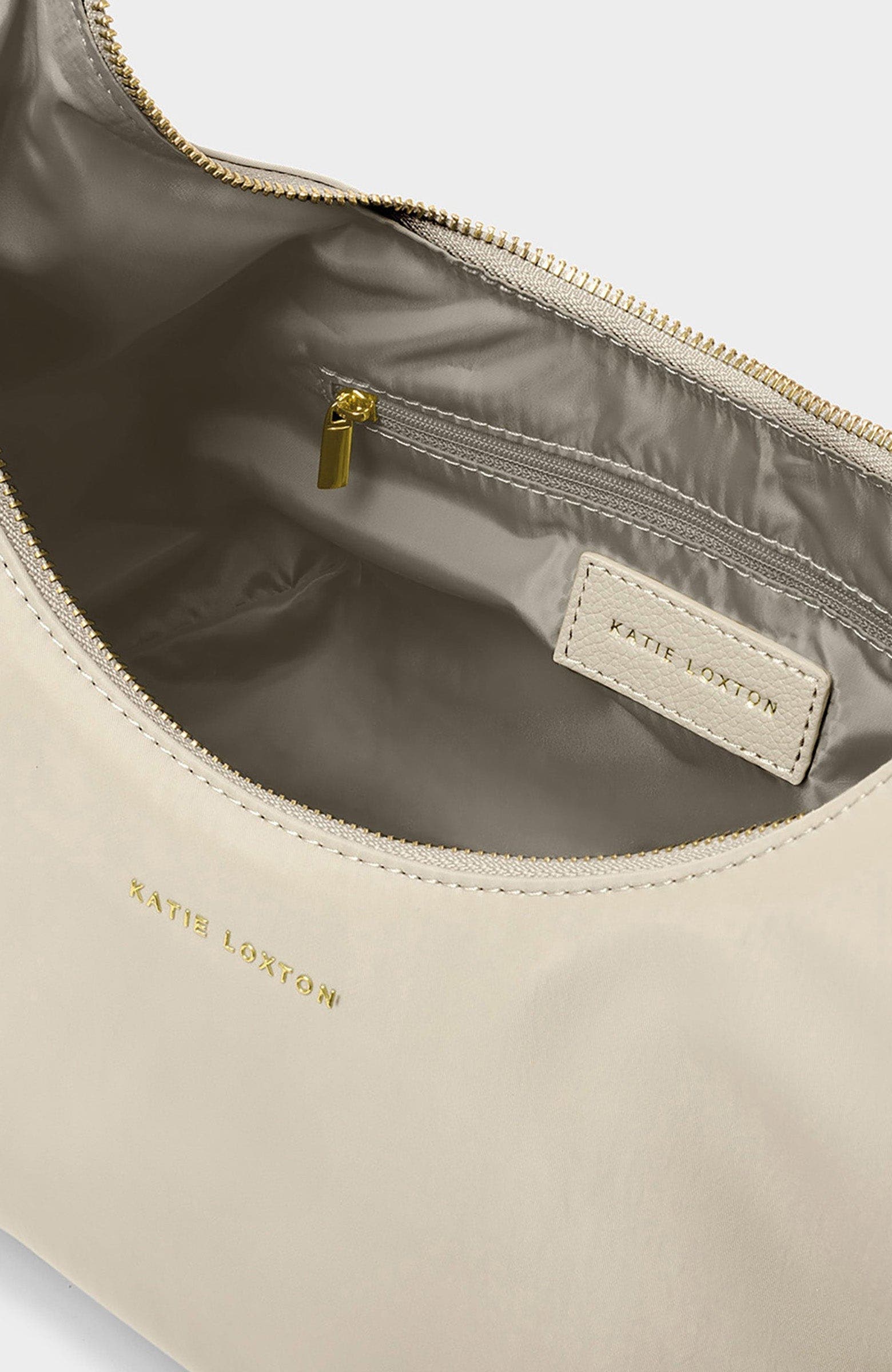 Katie Loxton Nylon-Luxe Sling Shoulder Bag, Alternate, color, Chalk