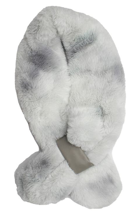 Ombre Faux Fur Collar Scarf