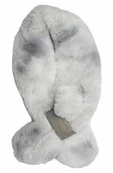MARCUS ADLER Ombre Faux Fur Collar Scarf