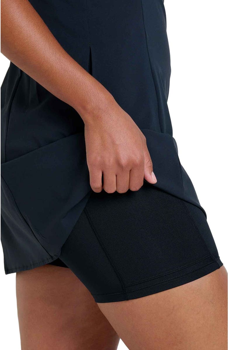 Toad & Co Sunkissed Sleeveless Skort Dress, Alternate, color, Black