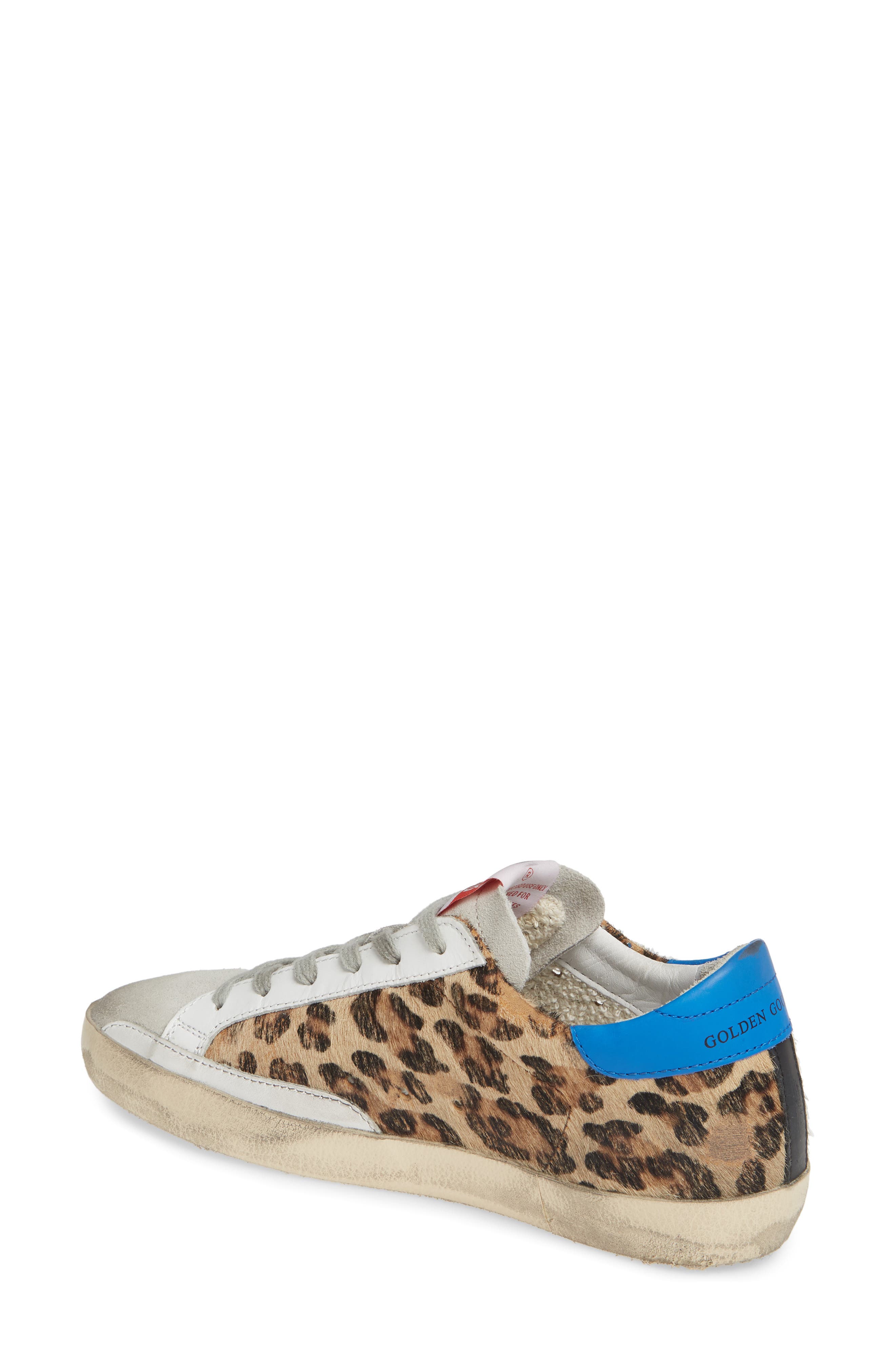Golden Goose Superstar Genuine Calf Hair Sneaker, Alternate, color, Leopard