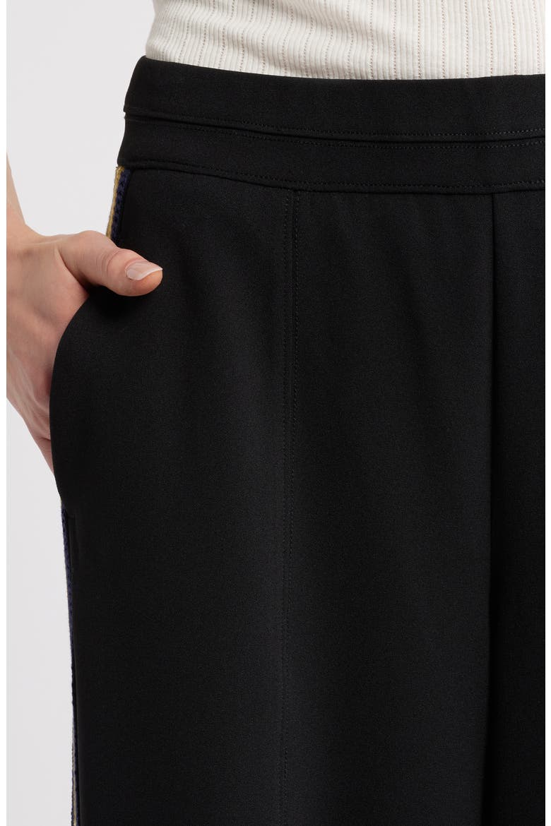 Skyrise Pintuck Palazzo Pants, Alternate, color, BLACK