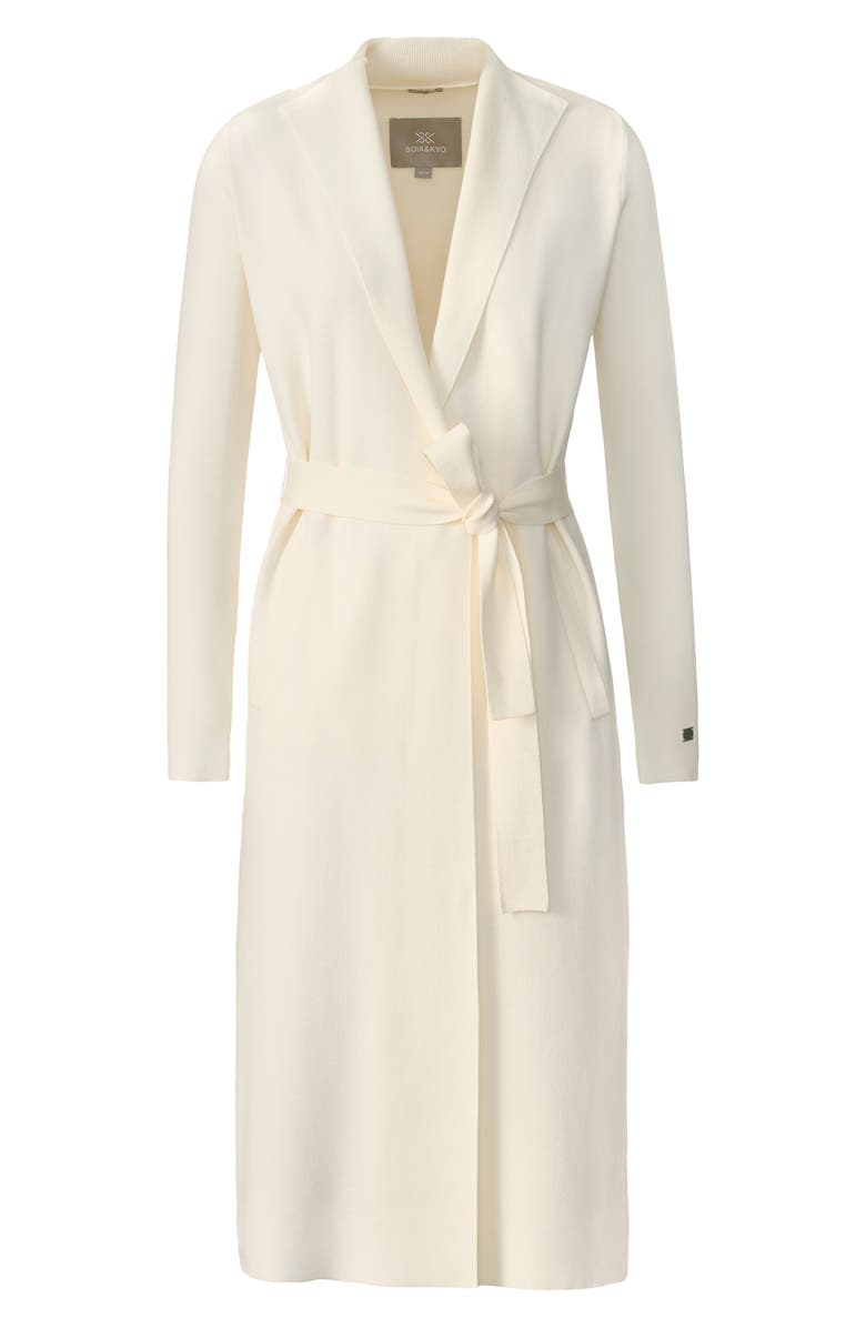 Soia & Kyo Aliciana Longline Jacket, Alternate, color, Powder