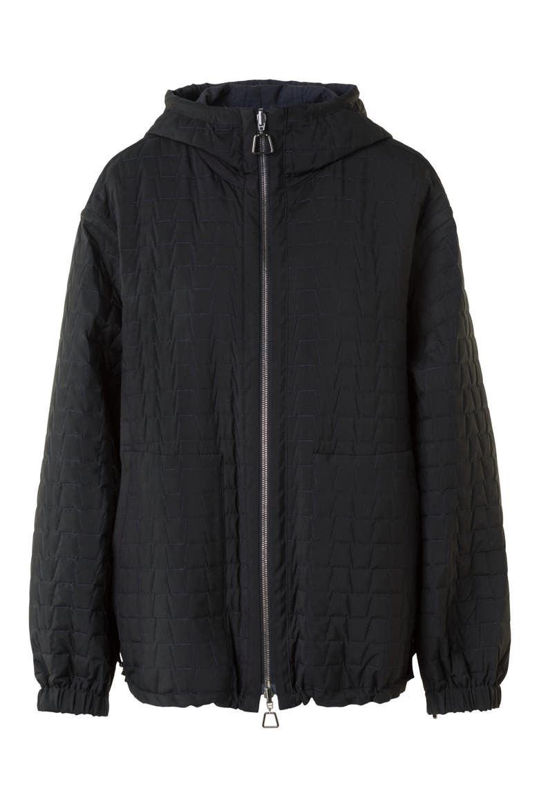 Davis Quilted Techno Taffeta Parka, Alternate, color, DENIM-BLACK