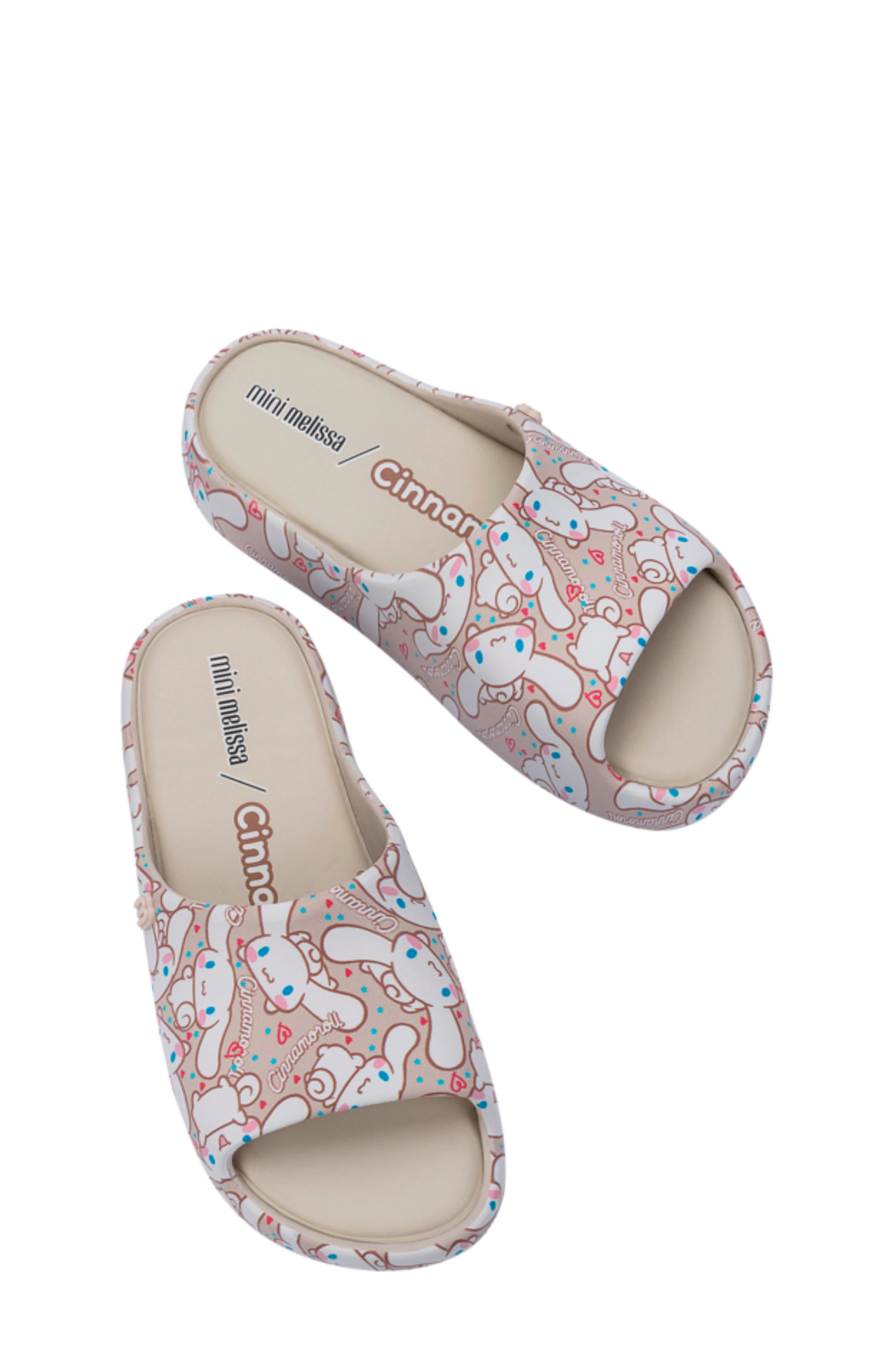 x Sanrio Kids' Free Platform Slide Sandal, Alternate, color, BEIGE/BROWN