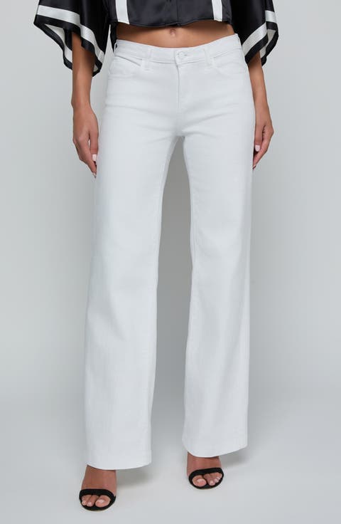 Joanne Wide Leg Jeans (Blanc)