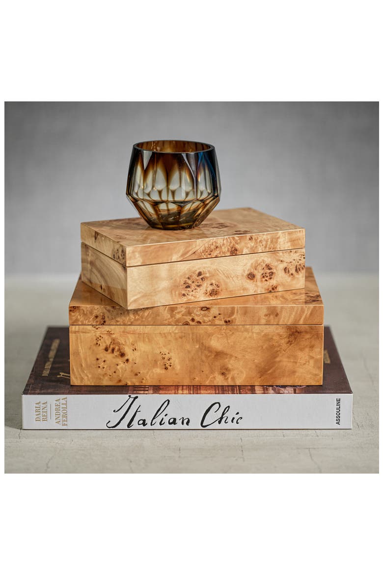 Bubbo Burl Decorative Box, Alternate, color, TAN