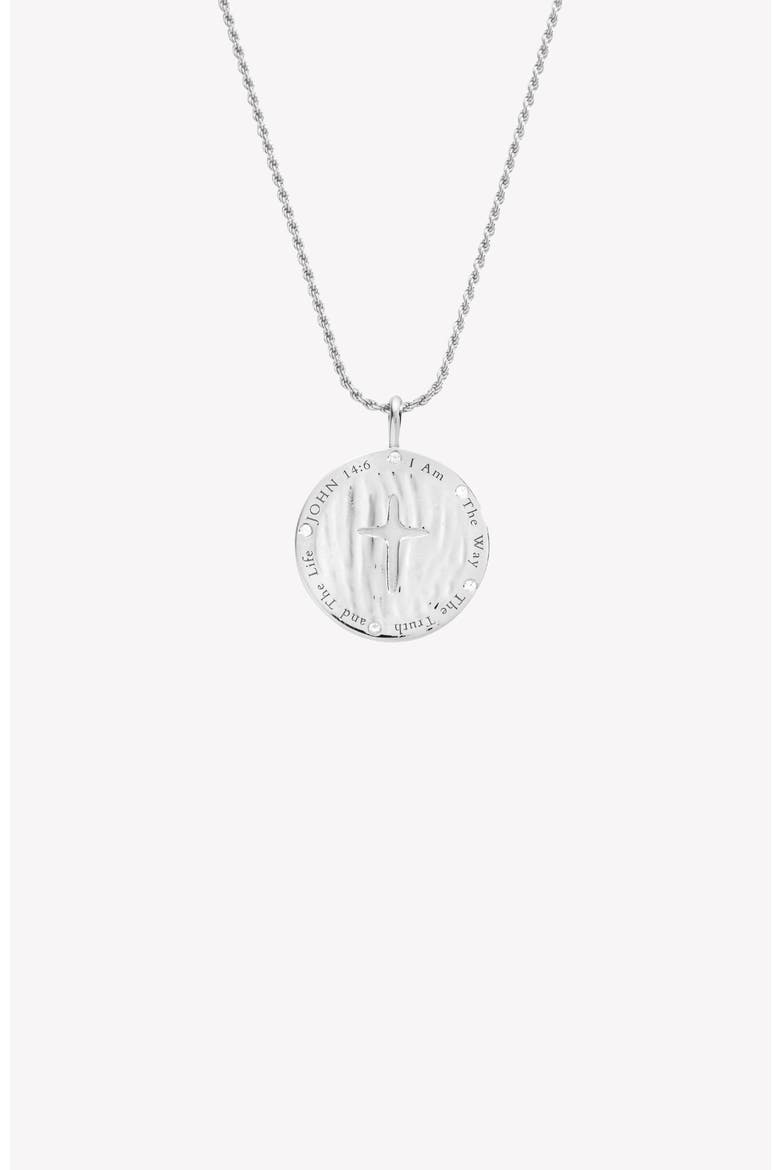 True Direction Compass Necklace, Alternate, color, Sterling Silver