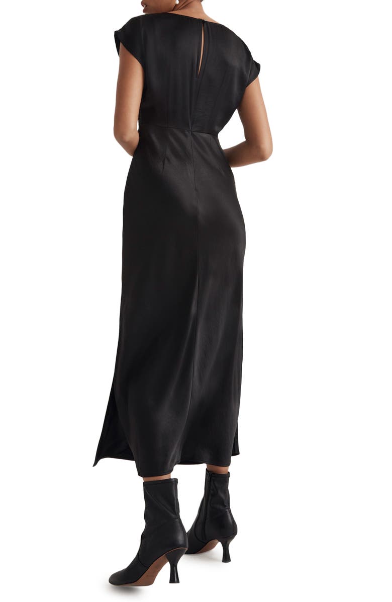 Madewell V-Neck Midi Dress, Alternate, color, 