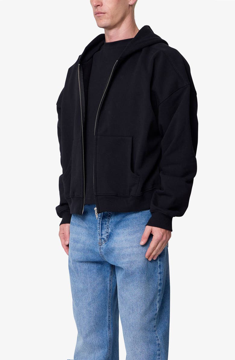 mnml Heavy Basic Cotton Zip Front Hoodie, Alternate, color,