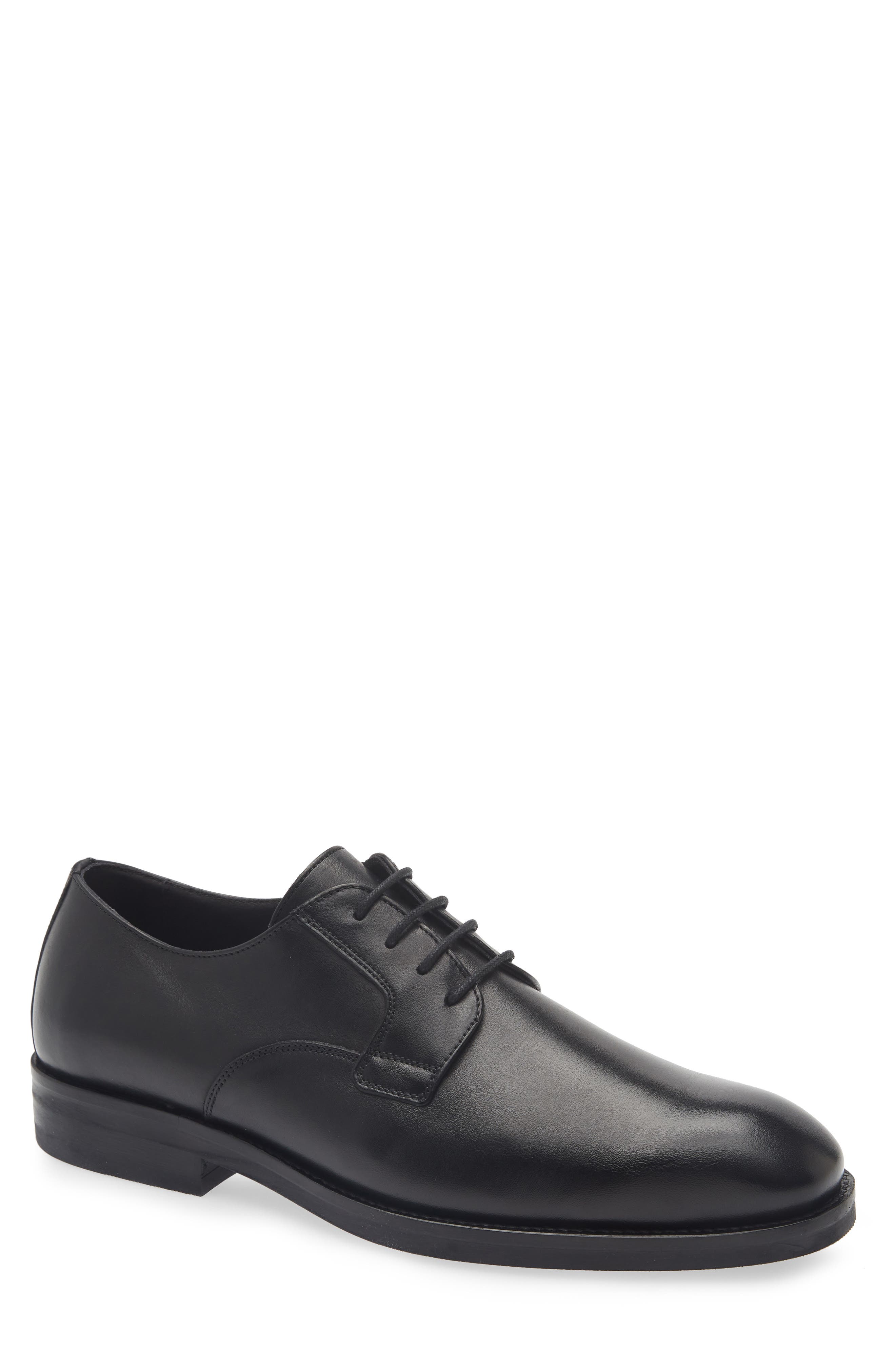 Nordstrom Michael Plain Toe Derby, Main, color, Black