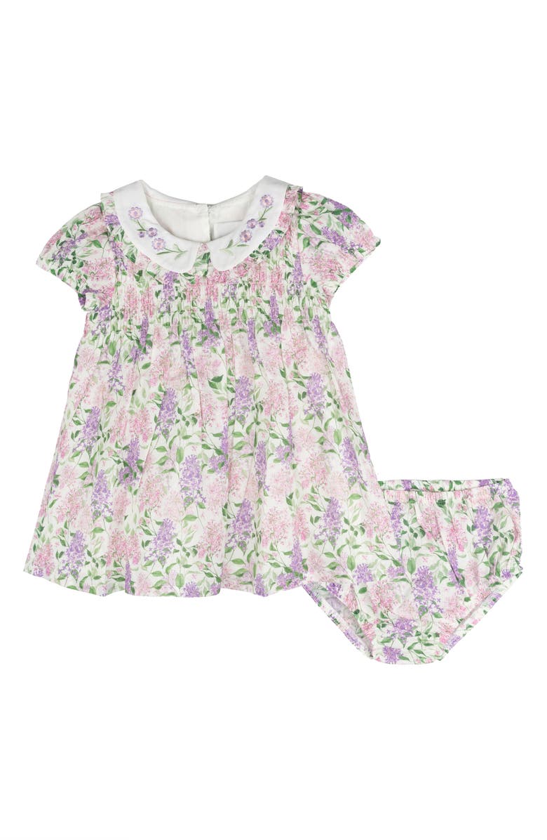 Rare Editions Peter Pan Collared Dress & Bloomers, Main, color, 