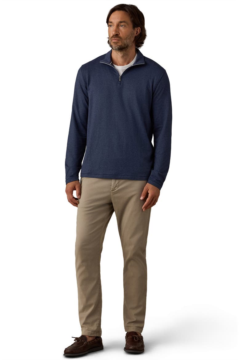 Movement Quarter Zip Pullover, Alternate, color, NAVY CASCADE HERRINGBONE