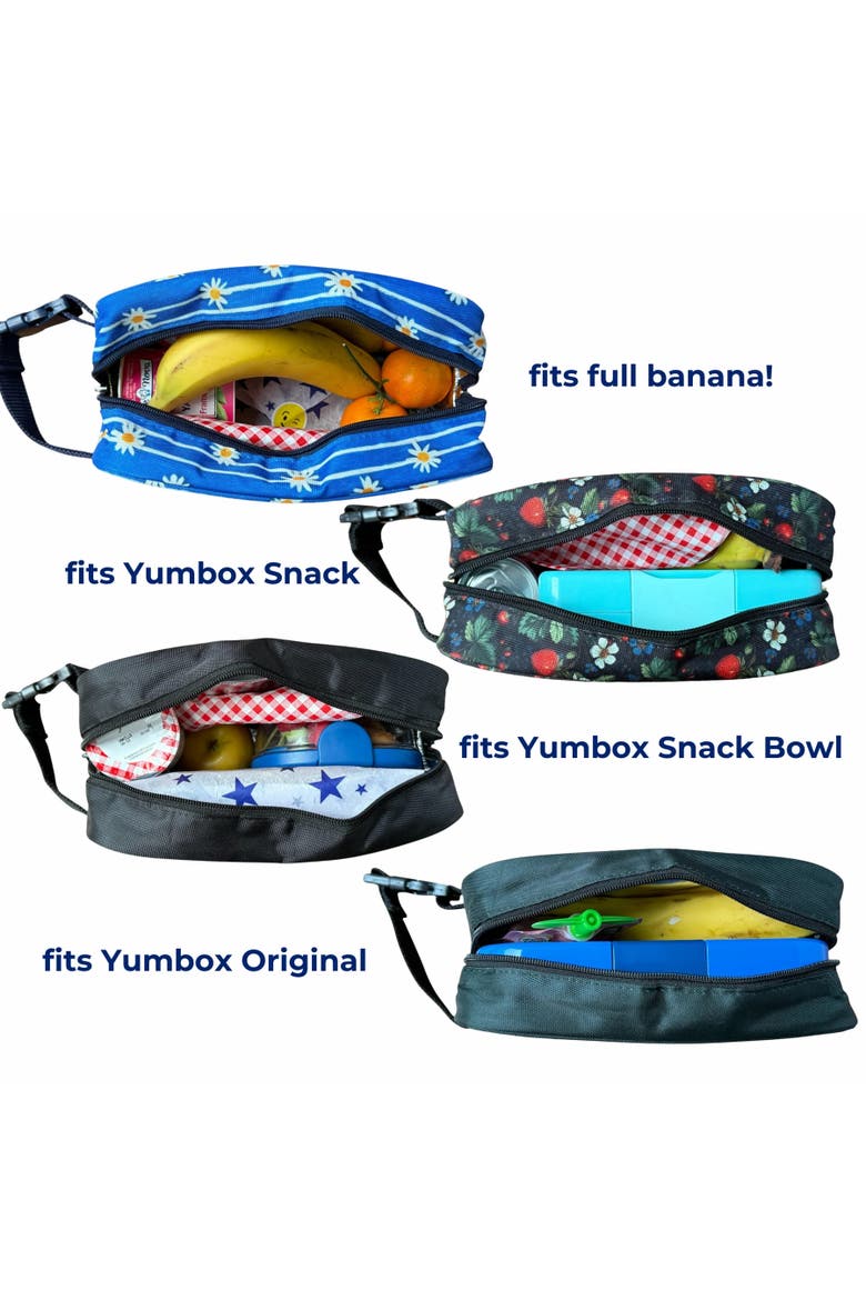 Insulated Lunch Bag for Kids 3 Ways to Carry, Alternate, color, Daisy Stripes