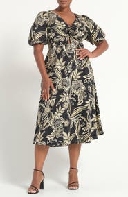 Estelle Kelsie Floral Cotton Midi Dress
