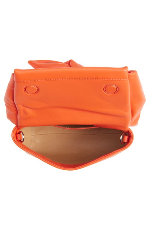 Jw Anderson Small Twister Leather Crossbody Bag In Orange