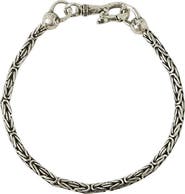 John Varvatos Men's Artisan Sterling Silver Woven Chain Bracelet