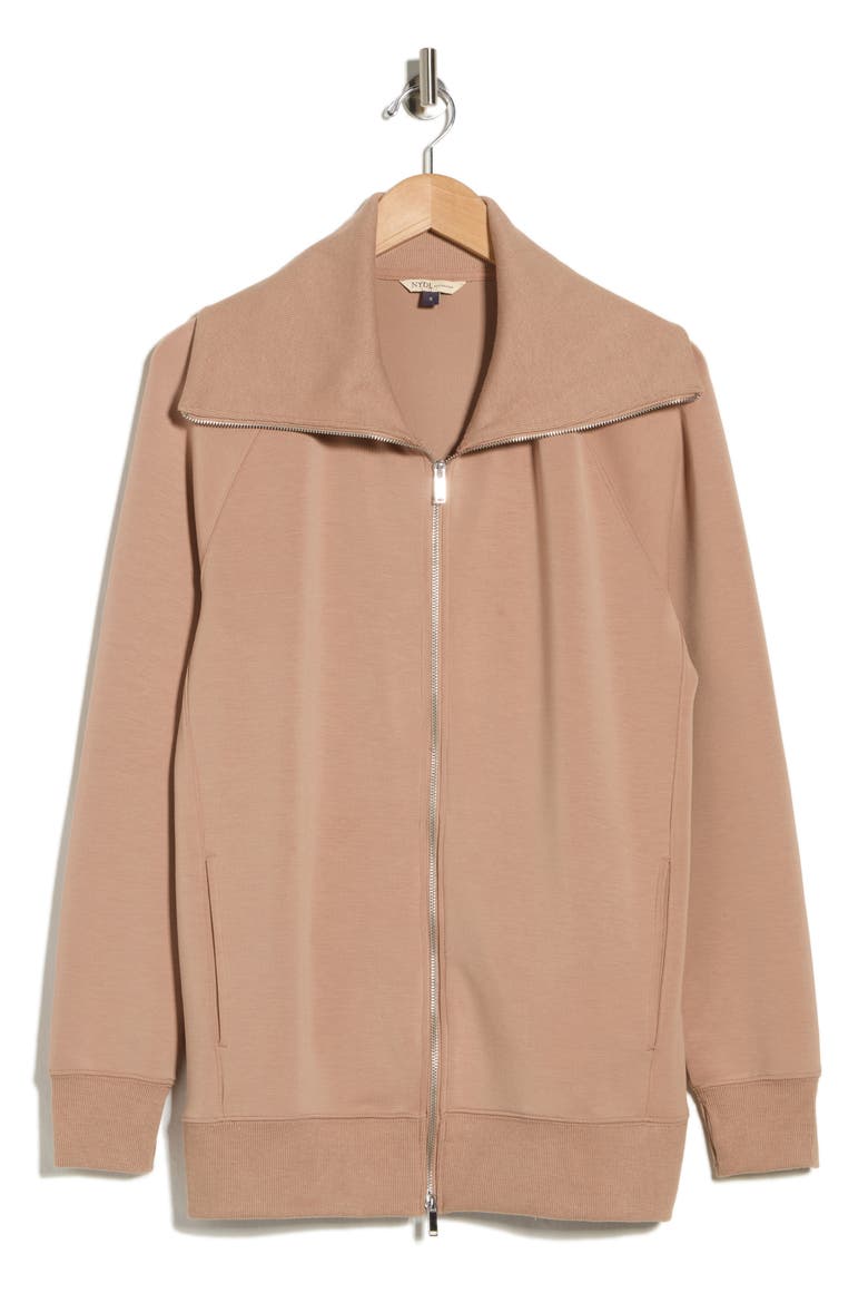 Dual Zip Sweatshirt, Alternate, color, ALMONDINE