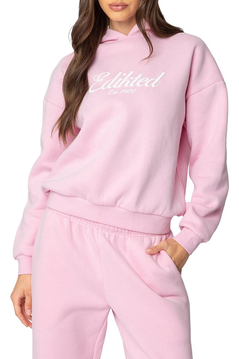 Logo Hoodie, Main, color, PINK