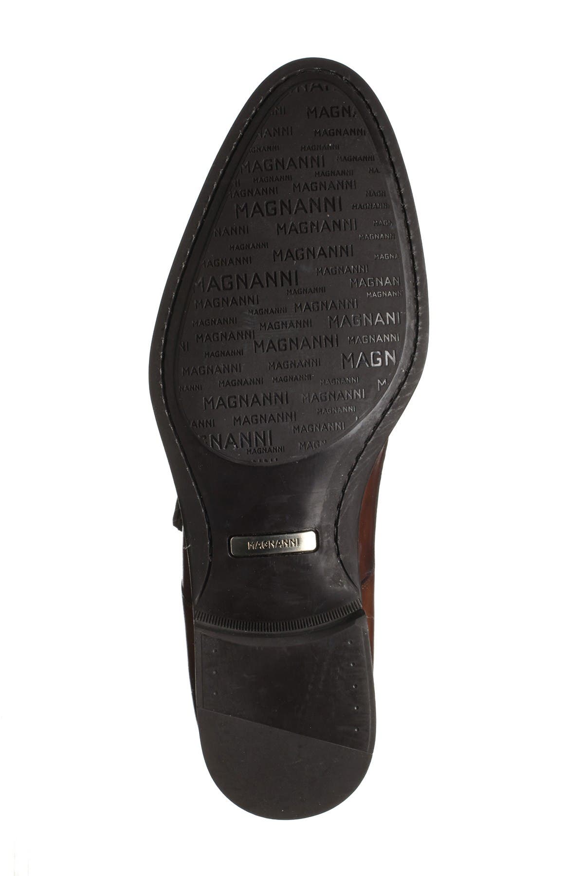 Magnanni Brodie Leather Monk Strap Loafer, Alternate, color, 