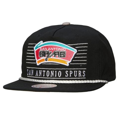 Men's Mitchell & Ness Black San Antonio Spurs Ascend Deadstock Snapback Hat