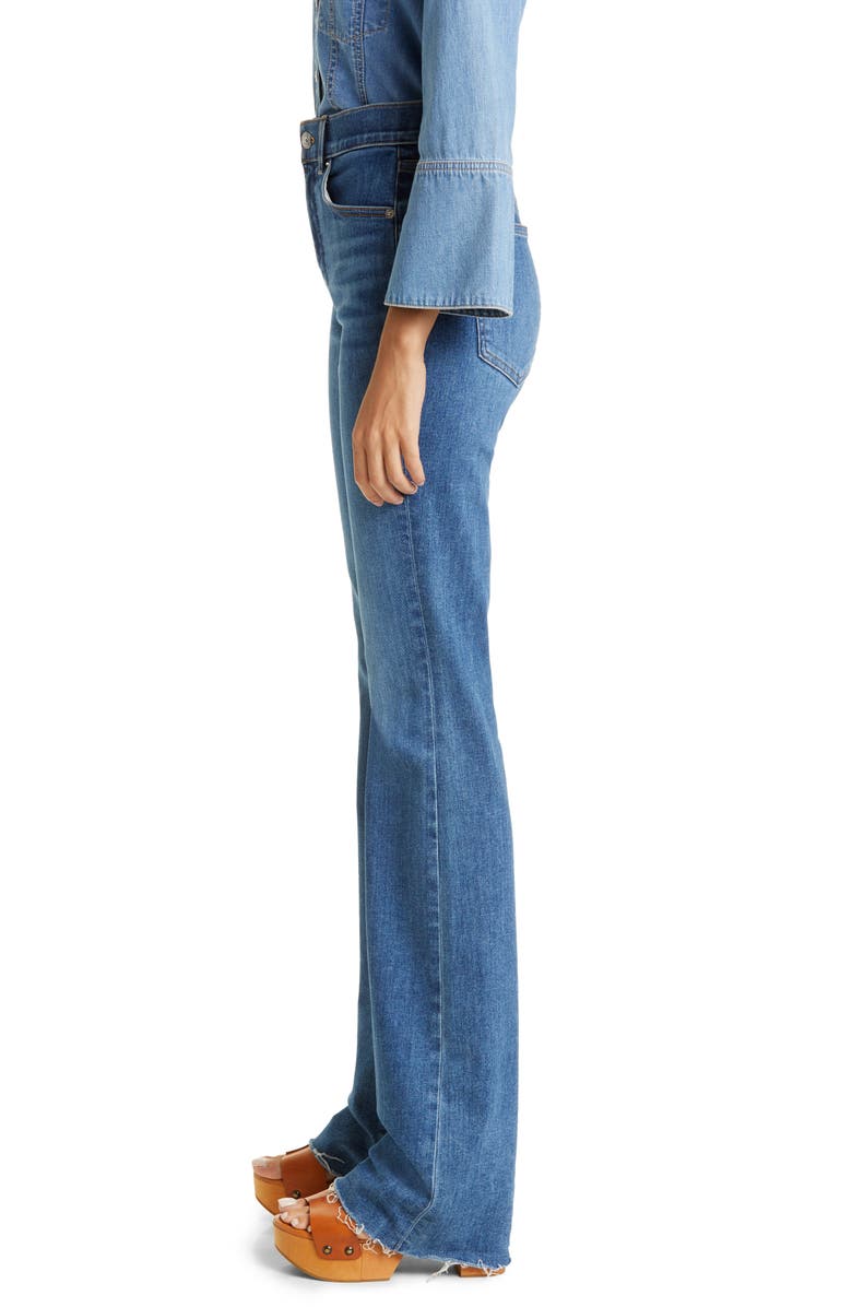 Veronica Beard Cameron Raw Hem Bootcut Jeans, Alternate, color, 