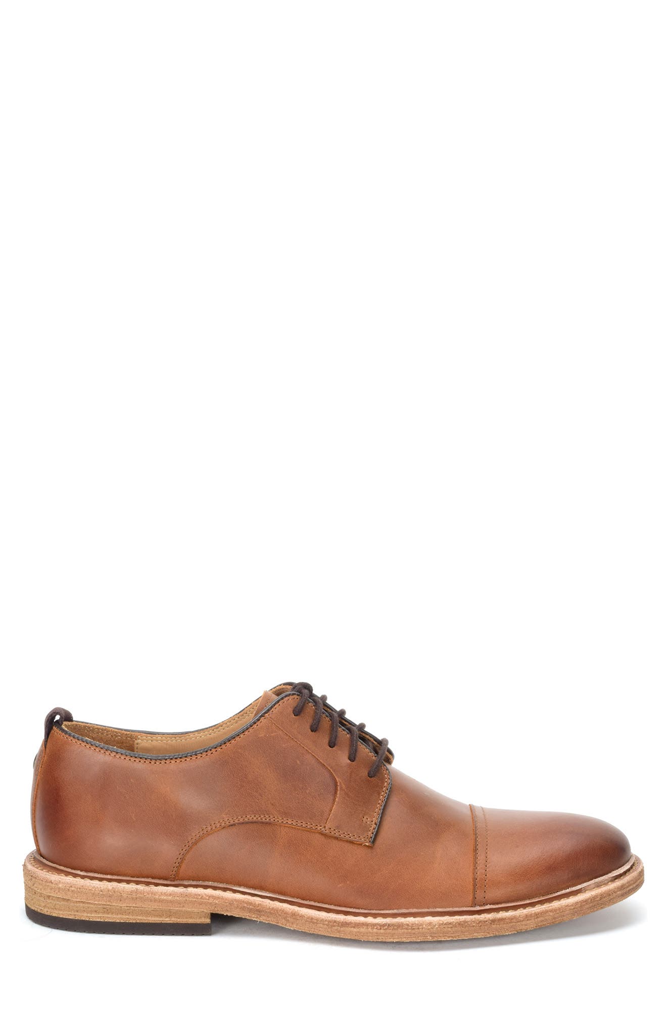 Warfield & Grand Clement Cap Toe Derby, Alternate, color, Cognac